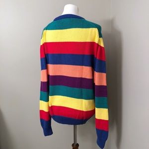 Vintage Sweaters - Vintage Cotton Rainbow stripe sweater NWT Vintage Sweaters - Vintage Cotton Rainbow stripe sweater NWT